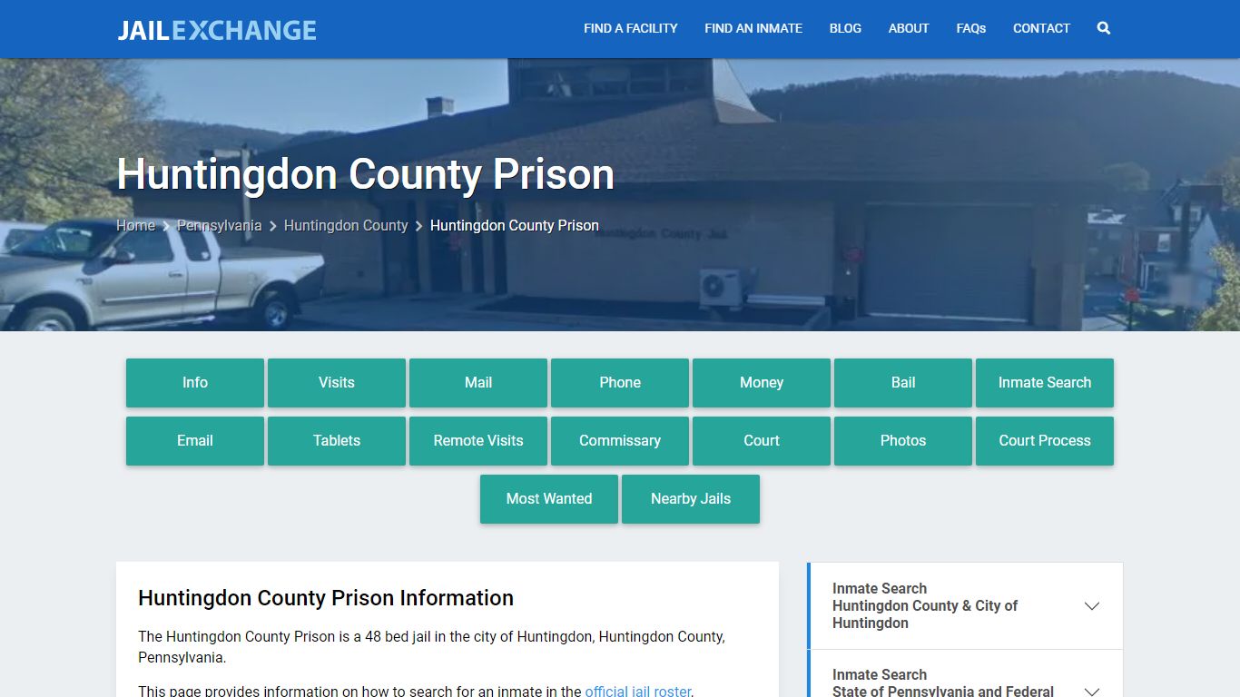 Huntingdon County Prison, PA Inmate Search, Information - Jail Exchange